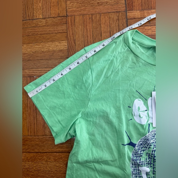 GANNI green disco ball graphic T-shirt unisex size S Brand New With Tag - Picture 7 of 11
